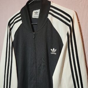 Adidas Originals Men's Adicolor Classics+ Track Suit- Black/White Sz. 2XL